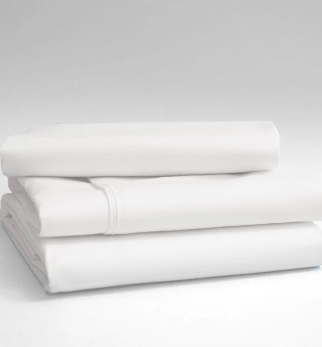 Cotton Tencel Sheet Sets White