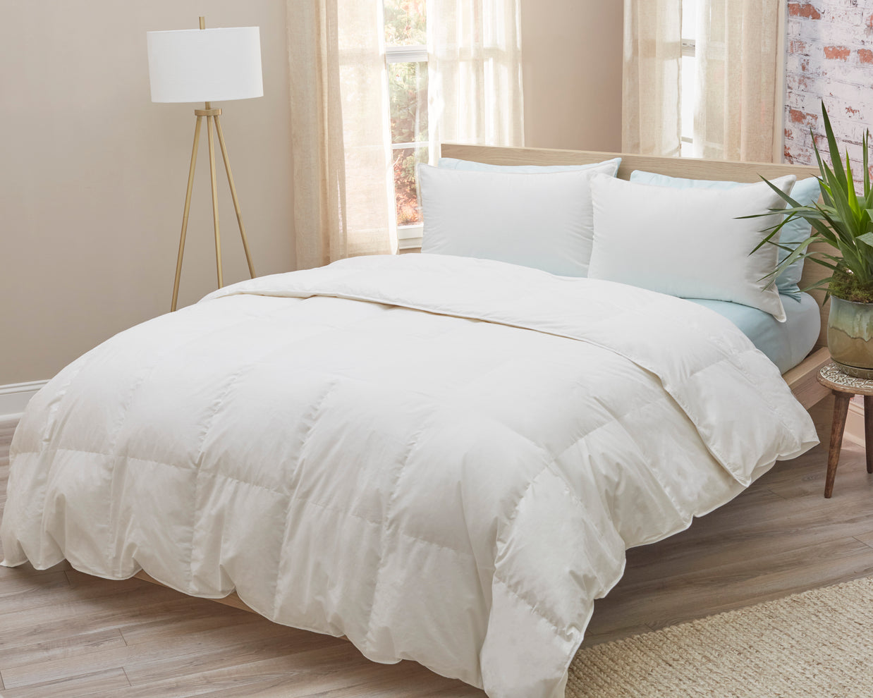 230TC Cambric White Down Comforter