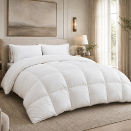 330TC Sateen White Goose Down Comforter