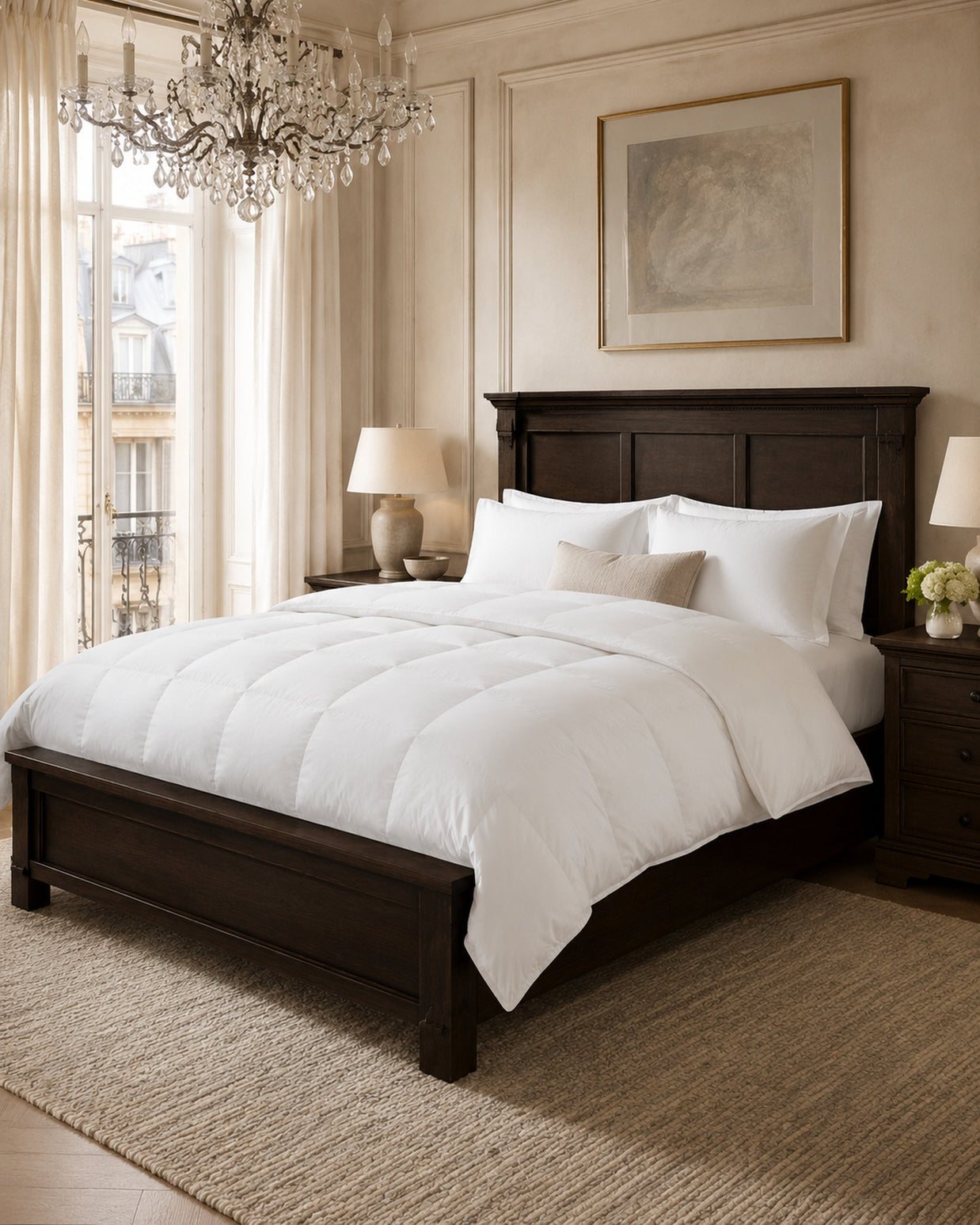 230TC Cambric White Down Comforter