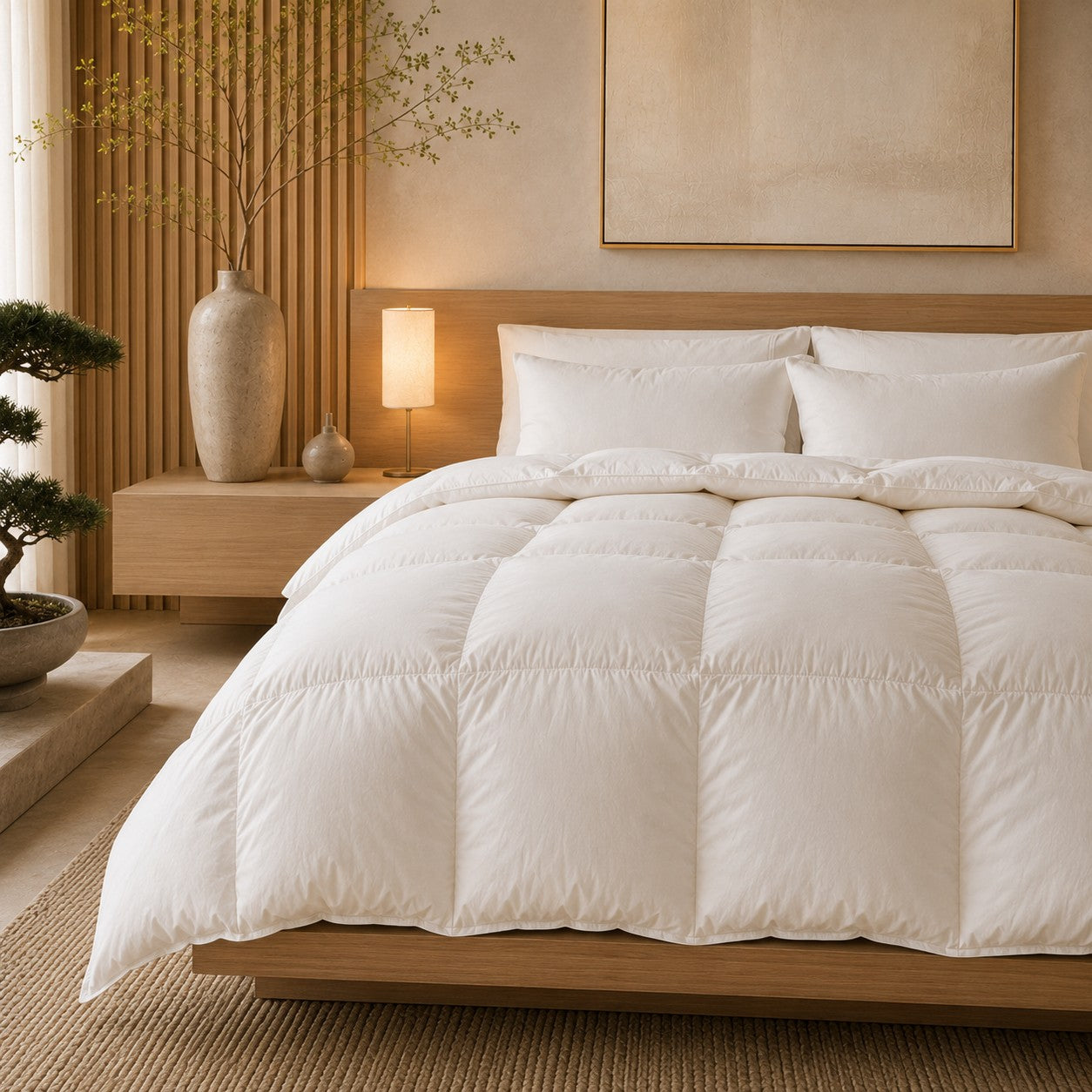 230TC Cambric White Down Comforter