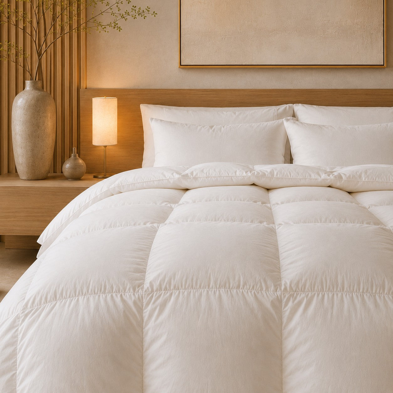 230TC Cambric White Down Comforter