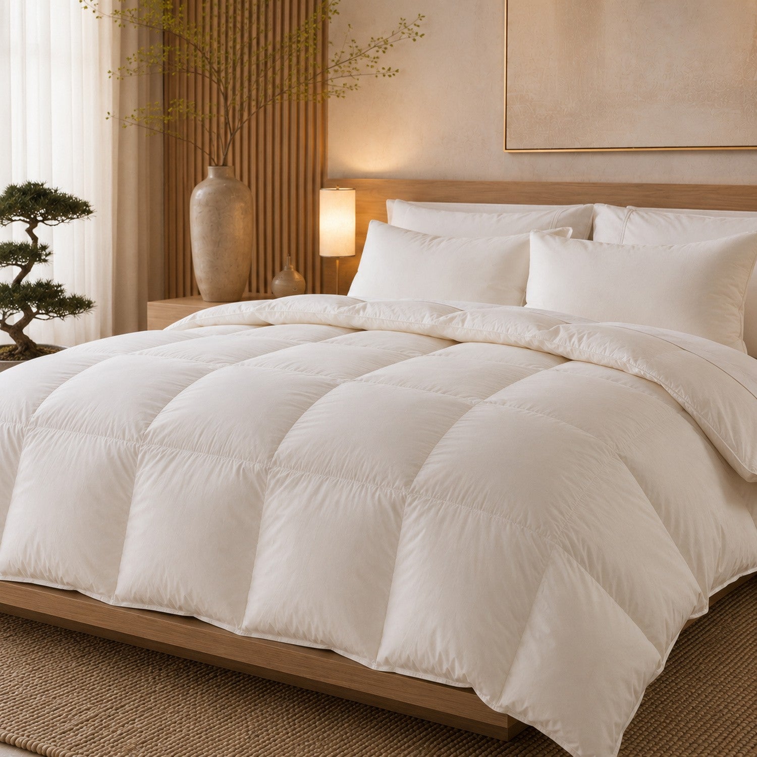 230TC Cambric White Down Comforter