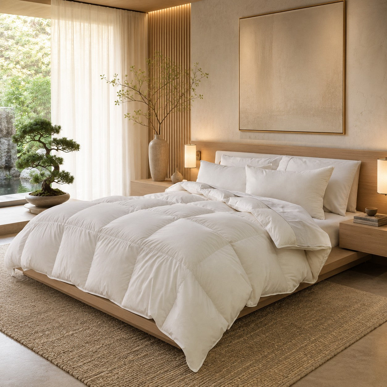 230TC Cambric White Down Comforter