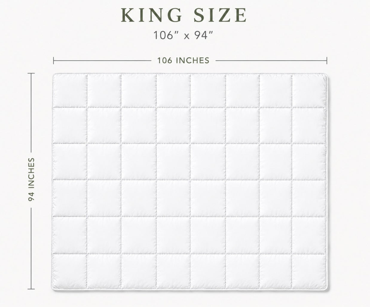 230TC Cambric White Down Comforter
