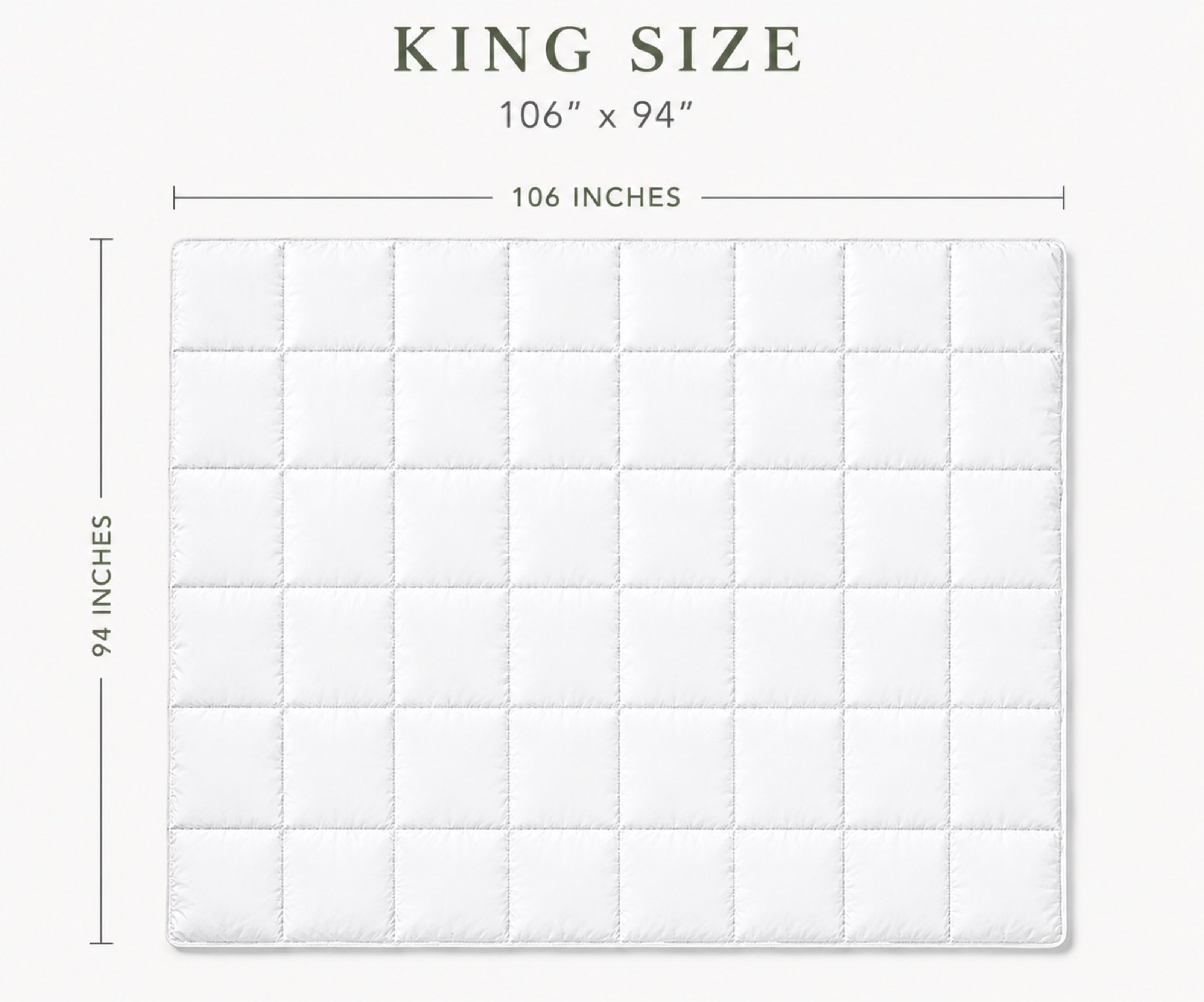 230TC Cambric White Down Comforter