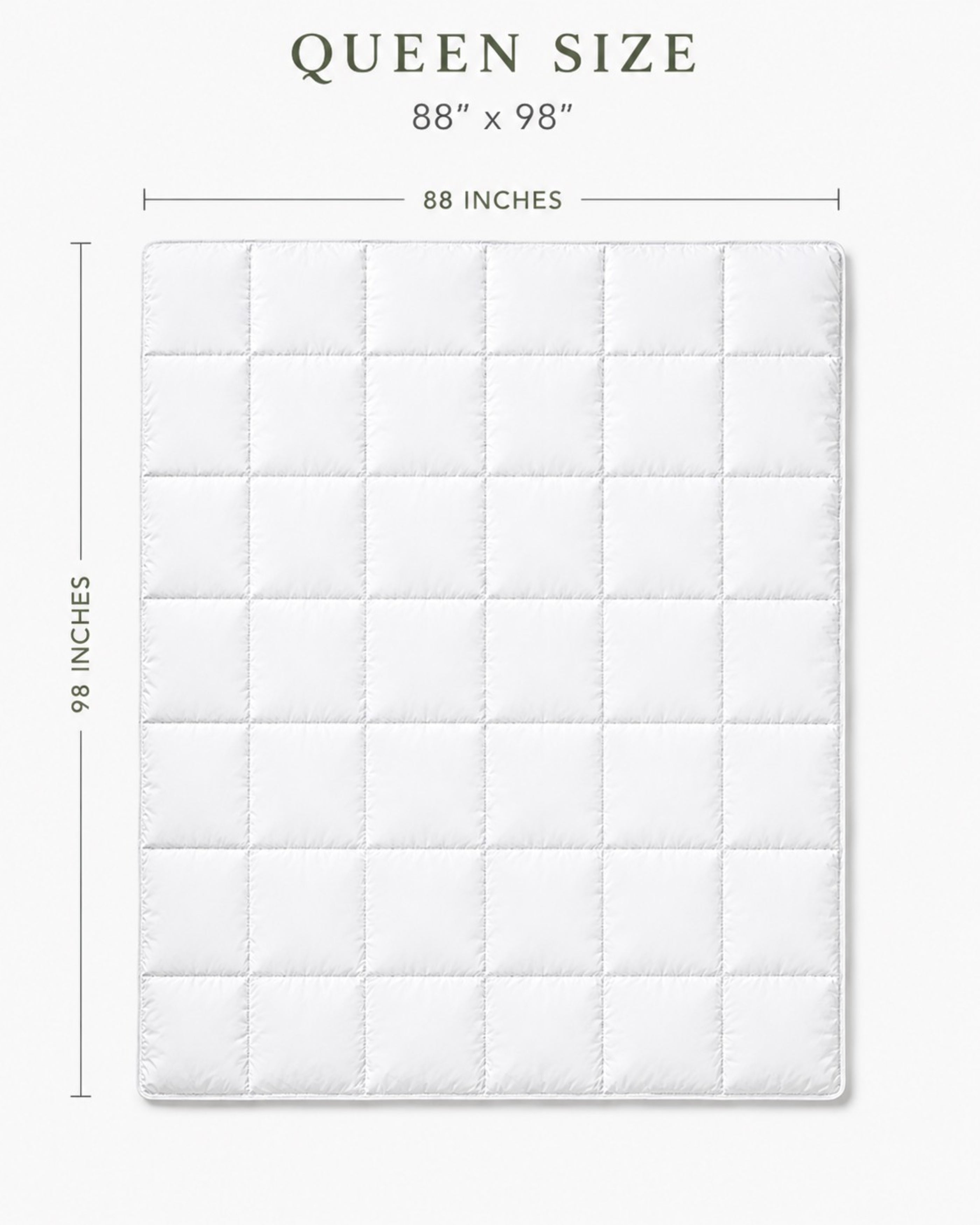 330TC Sateen White Goose Down Comforter