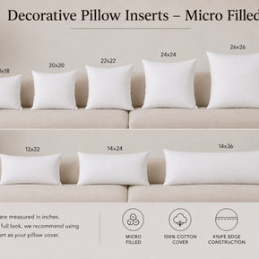 Decorative Pillow Inserts | Choppable Down Alt Filled
