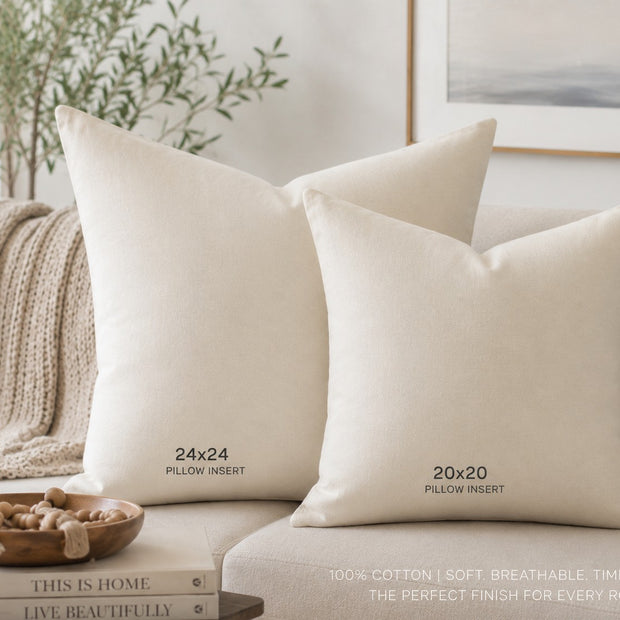 Closeout Ecru Pillow Inserts - Limited Stock