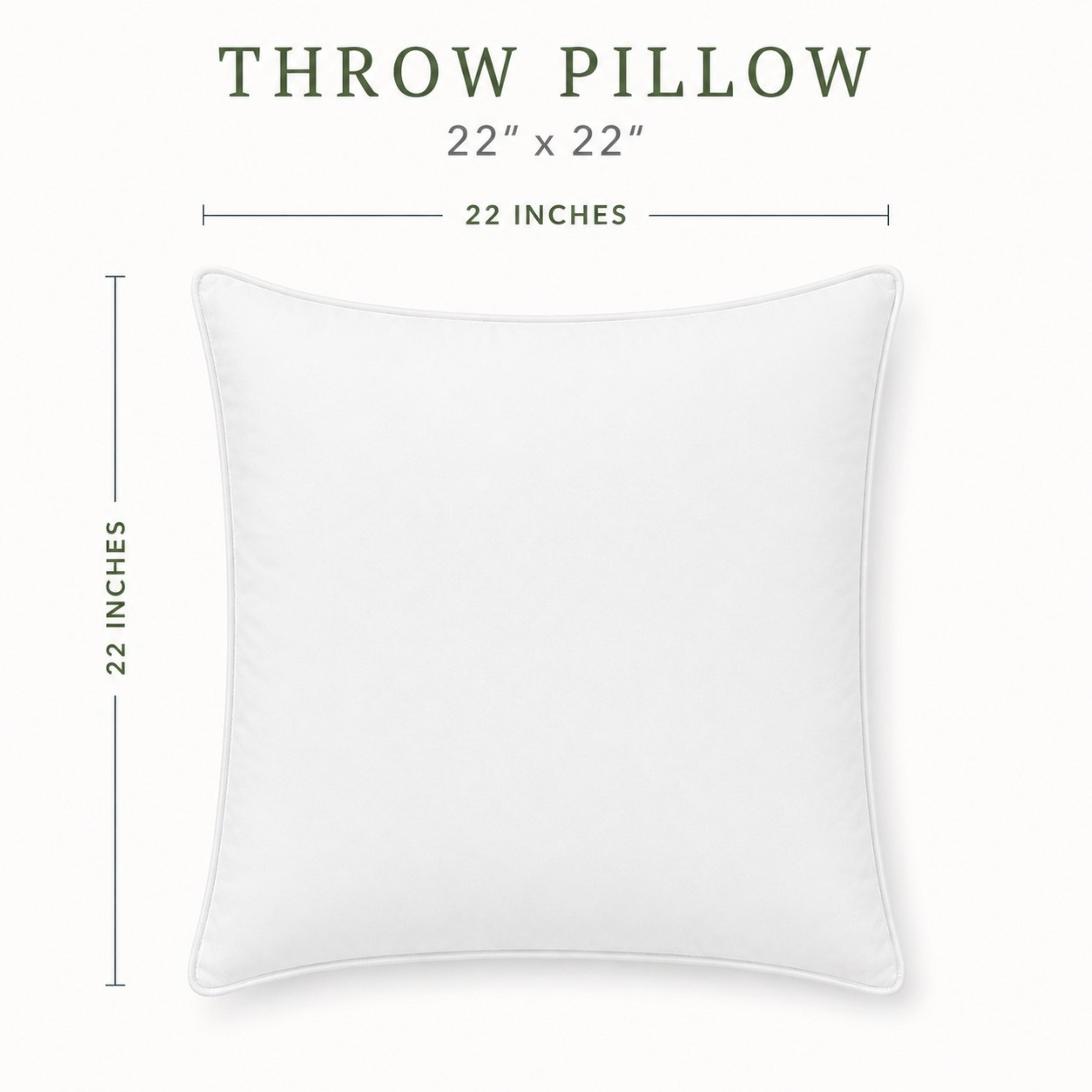 Decorative Pillow Inserts | Feather Filled - Twin Pack