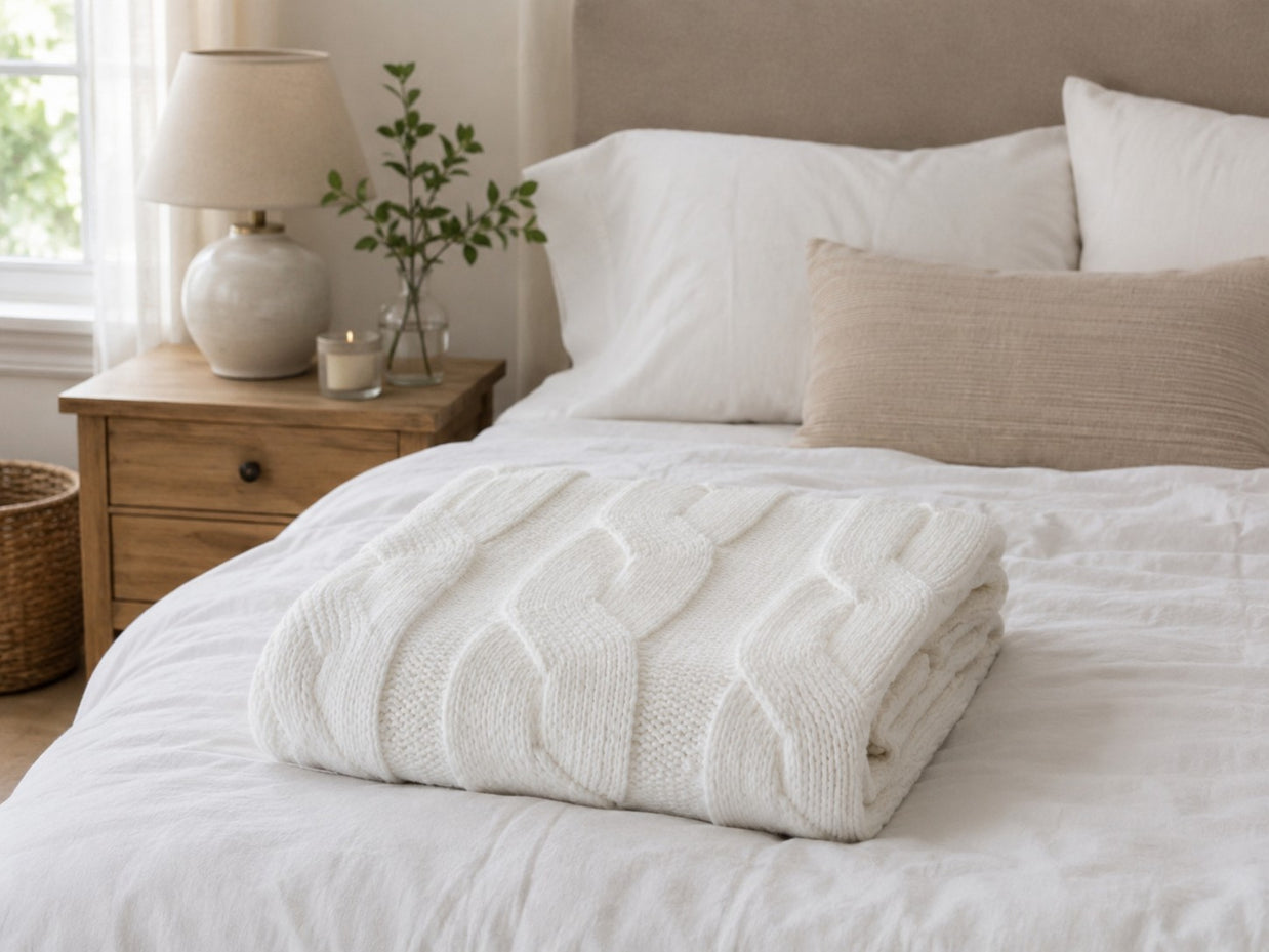 Faux Cashmere Sweater Blanket