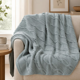 Faux Cashmere Sweater Blanket