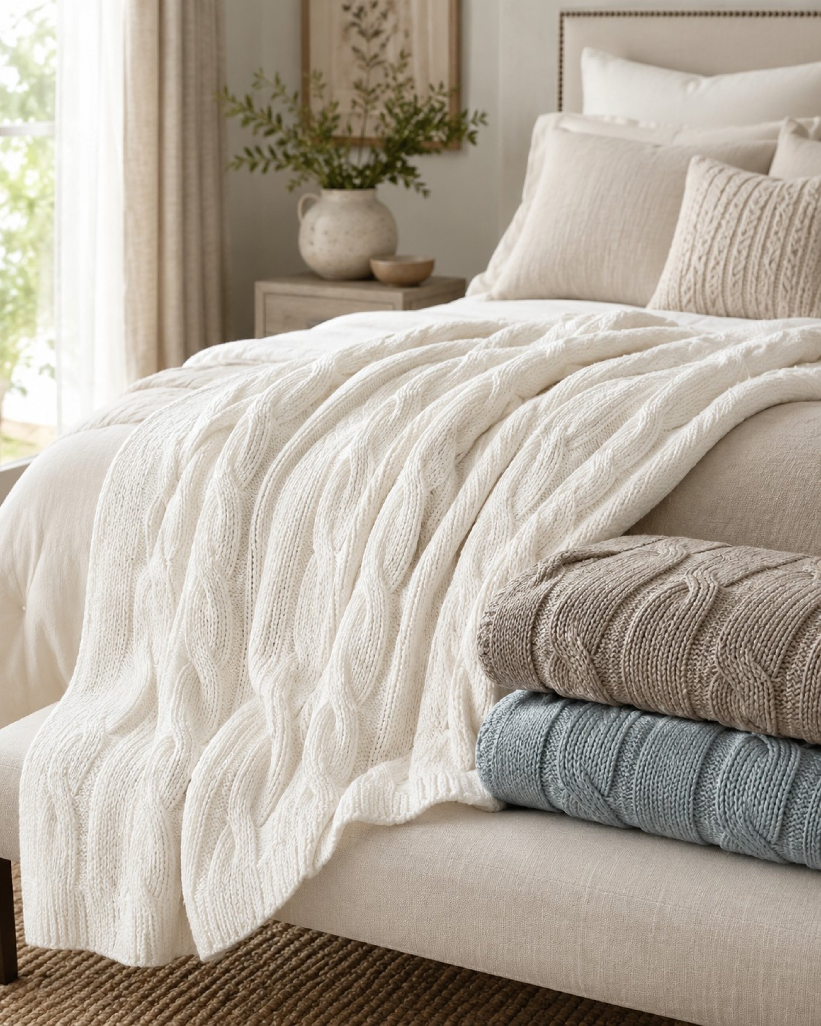 Faux Cashmere Sweater Blanket