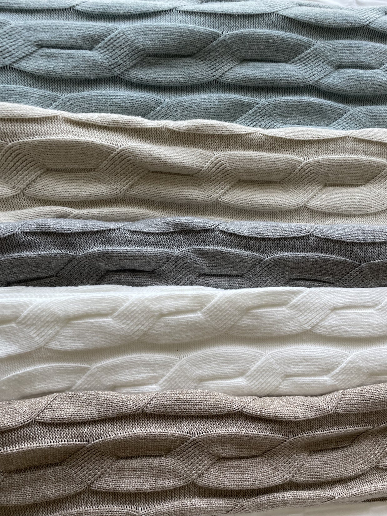 Faux Cashmere Sweater Blanket