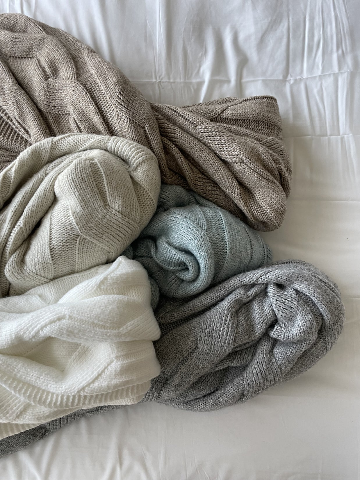 Faux Cashmere Sweater Blanket