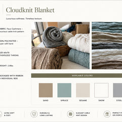 Faux Cashmere Sweater Blanket