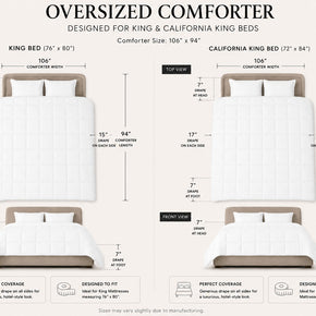 230TC Cambric White Down Comforter