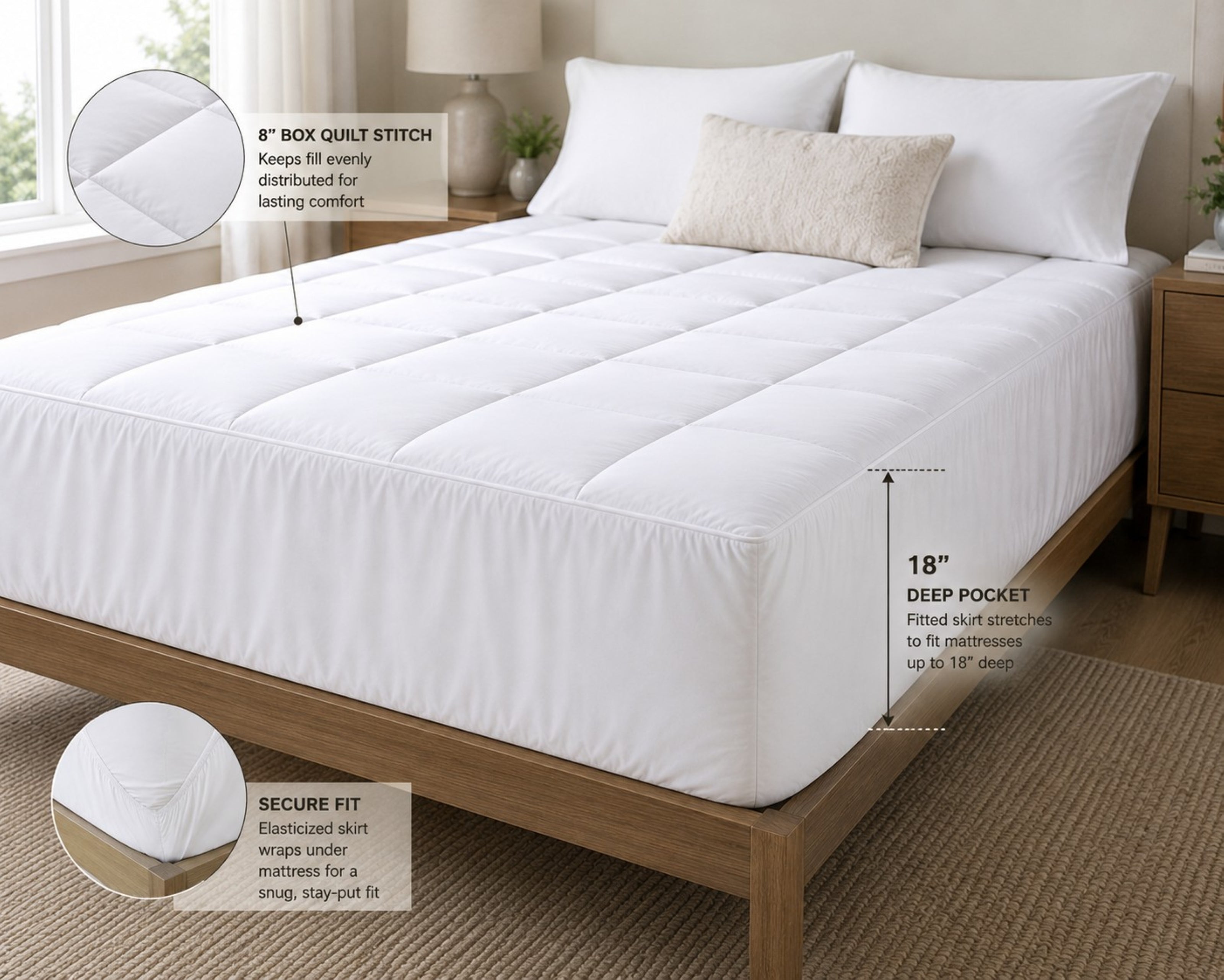 Mattress Pads – Down Alternative