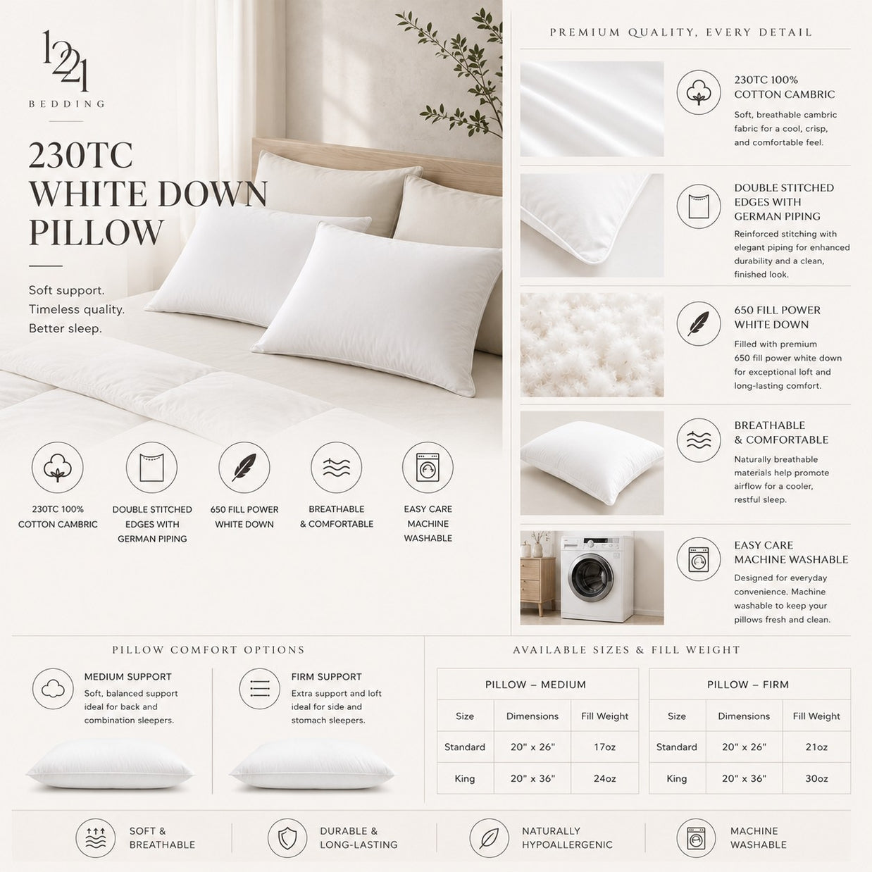 Luxury Down Pillow