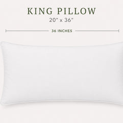 330TC Sateen White Goose Down Pillow