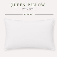 Premium German Batiste White Goose Down Pillow