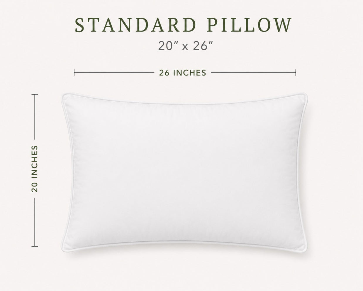330TC Sateen White Goose Down Pillow