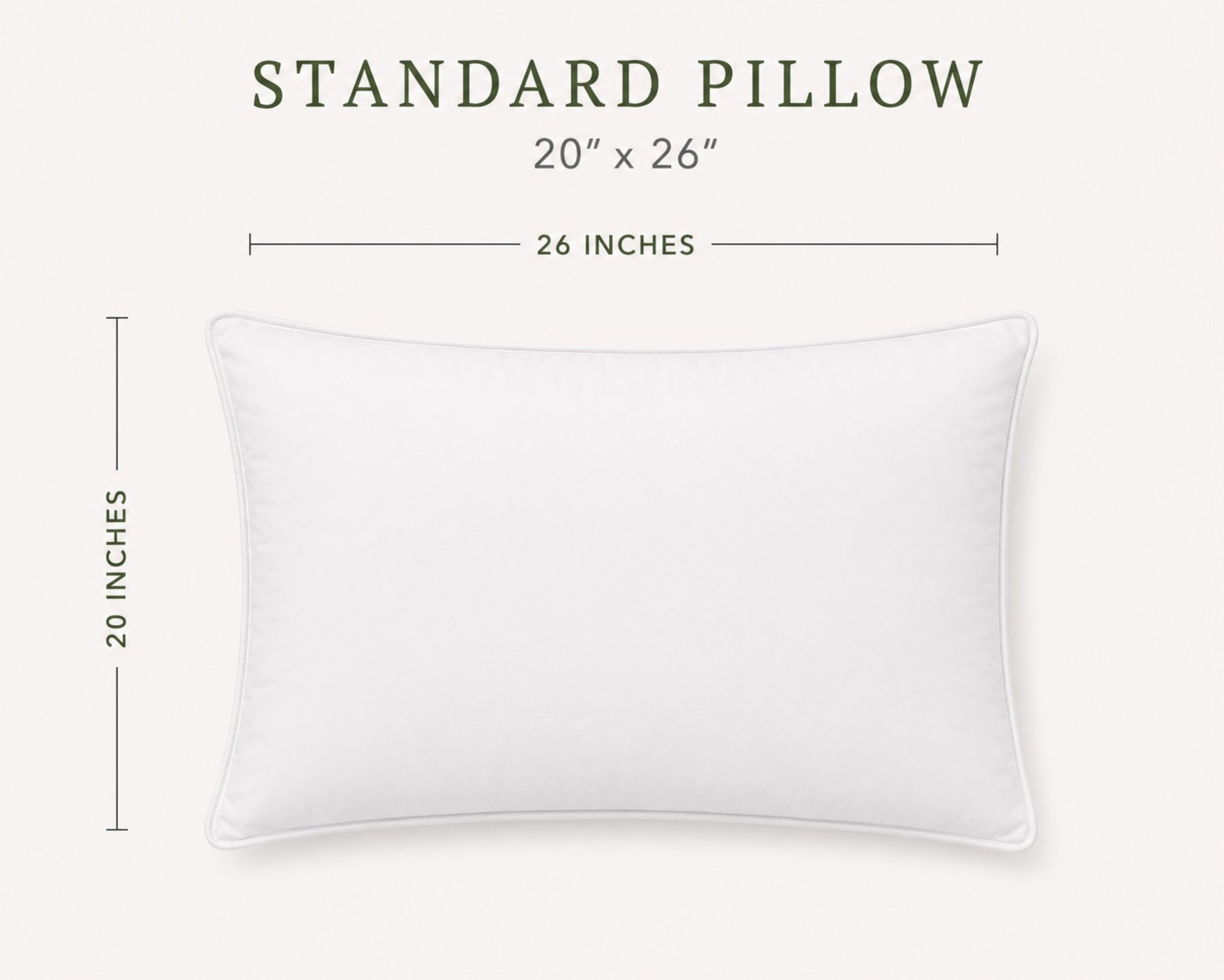 Premium German Batiste White Goose Down Pillow