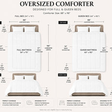 Premium German Batiste White Goose Down Comforter