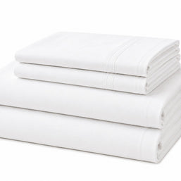 Cotton Tencel Sheet Sets White