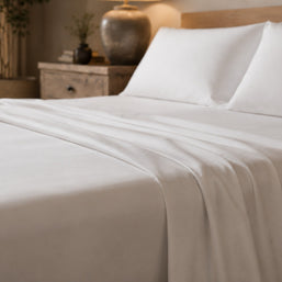 Cotton Tencel Sheet Sets White
