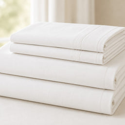 Cotton Tencel Sheet Sets White
