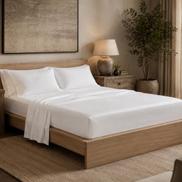 Cotton Tencel Sheet Sets White