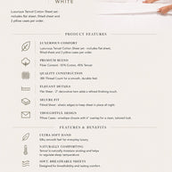 Cotton Tencel Sheet Sets White