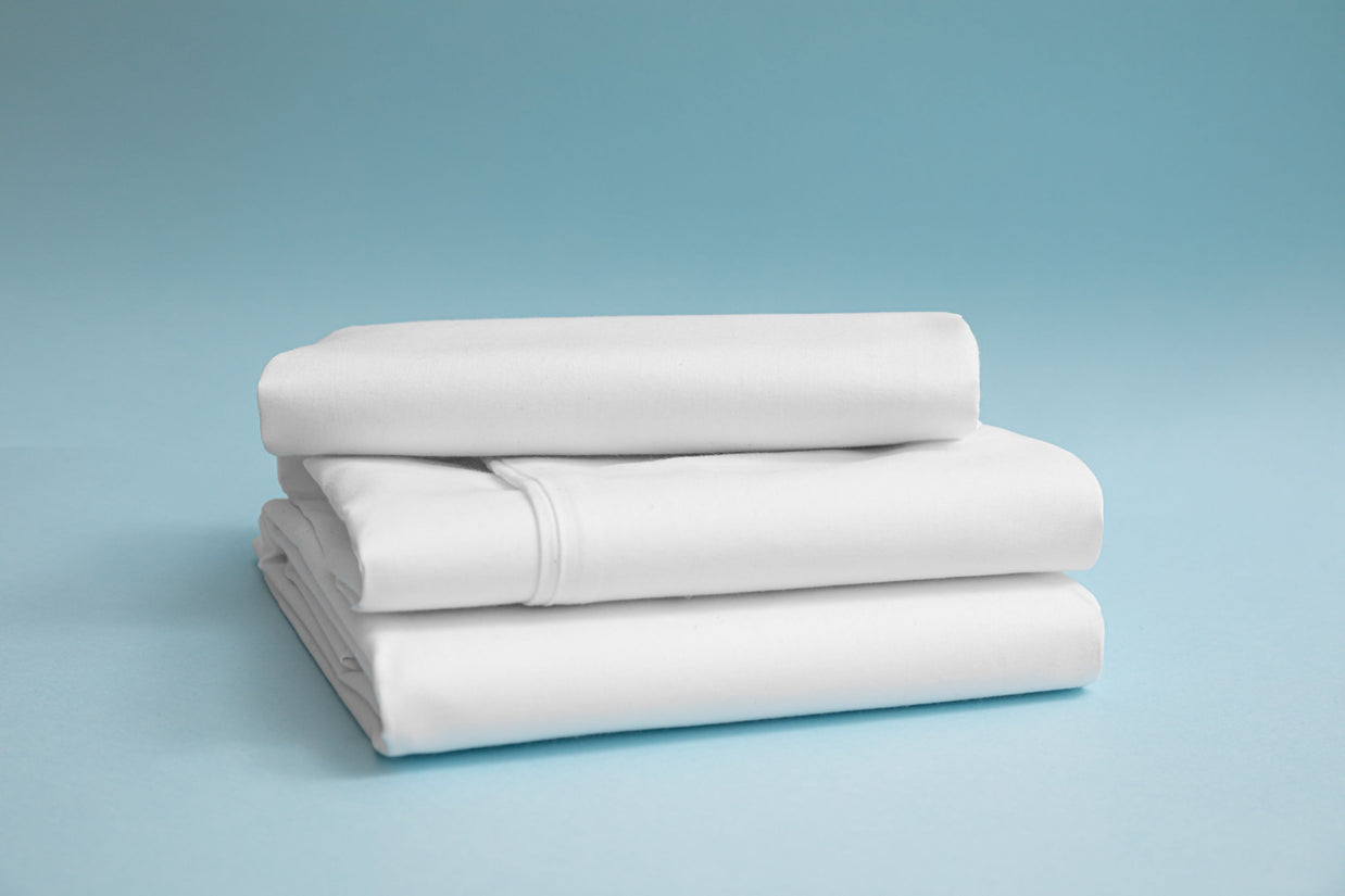 Cotton Tencel Sheet Sets White