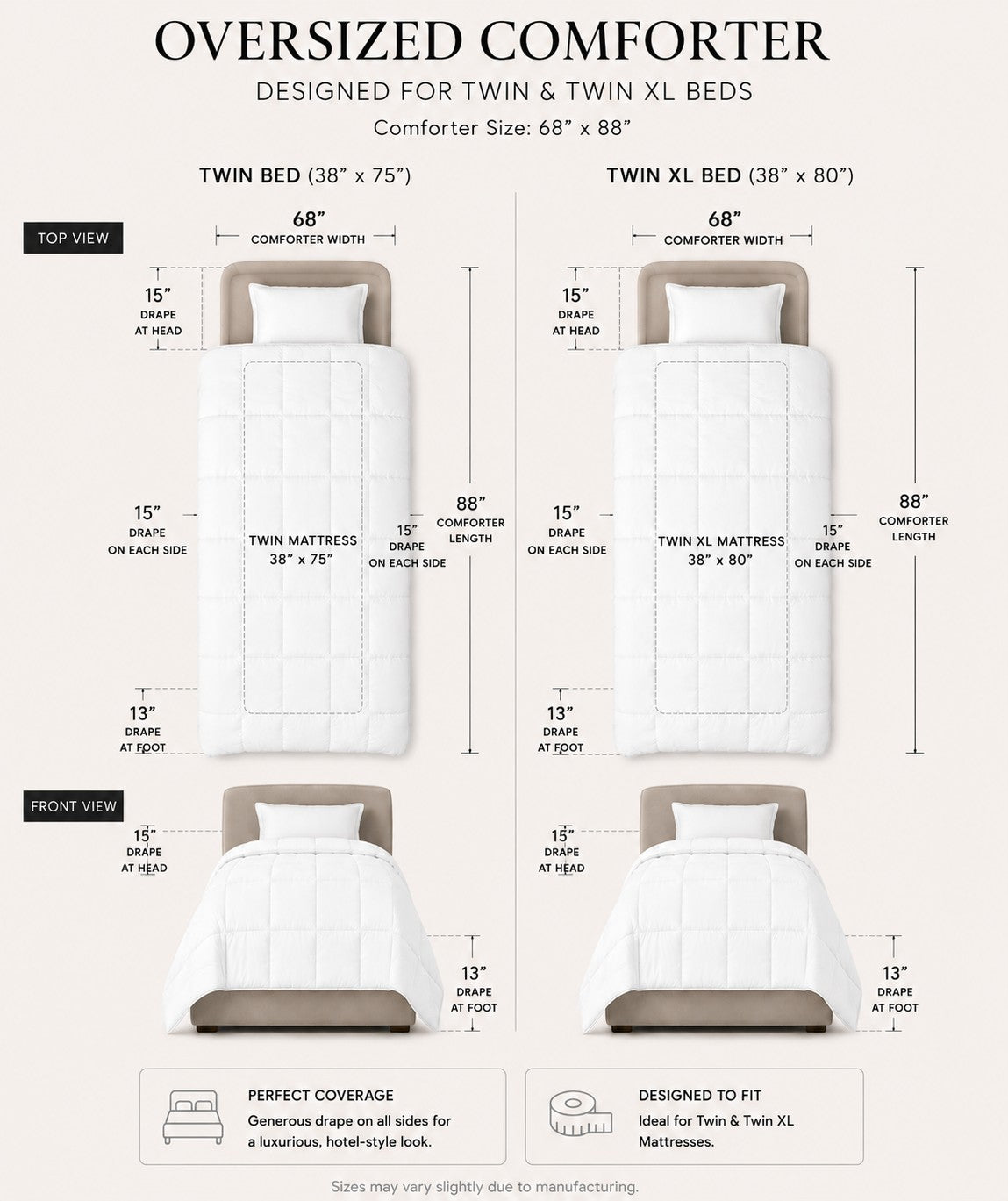 330TC Sateen Down Alternative Comforter